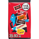 Assorted Chocolate Halloween Candy Bulk Variety Pack by HERSHEY'S – 39.51 Ounce (Pack of 1), Assorted (Orange, Black, Purple), Model 10034000945426