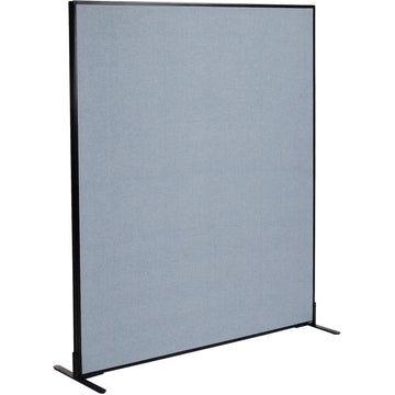 60-1/4"W x 96"H Freestanding Office Partition Panel by Global Industrial – Steel Frame, Blue, Model 695790FBL