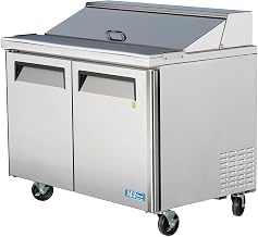 Turbo Air MST-48-18 Mega Top Solid Door Sandwich/Salad Unit