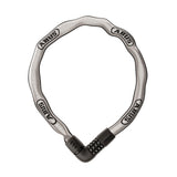 Reflective Chain Lock - 7mm Steel Security Chain with Combination Lock by ABUS – 110cm, Multi, Silver, Model Tresor 6807c