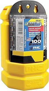 Pacific Handy Cutter BB-6017KIT Blade Bank and Blade Dispenser Kit with Wall Mounting Bracket, Safe Razor Blade Disposal with New Blades Dispenser attached, Complete Blade Change Station (BB6017KIT)