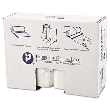 High-Density Can Liner by Inteplast – 1 Count (Pack of 1), 60.0 gallons, Clear, Model S386017N