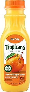 Tropicana Pure Premium 100% Orange Juice Original, No Pulp, 11 fl oz bottle