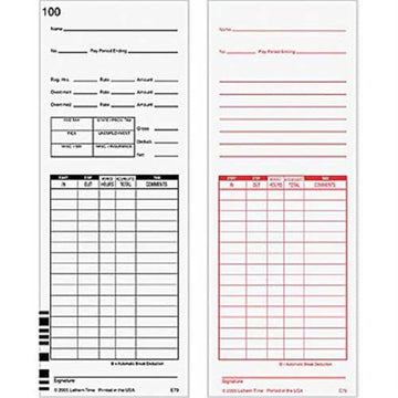 Time Cards by Lathem – Commercial Grade