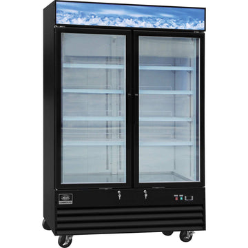 2 Door by Global Industrial – 53-1/8"W x 31-7/8'D x 79-3/8"H, 45.0 cubic_feet, Model Merchandiser Freezer