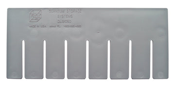 Quantum 4.5" Short Divider for Dividable Grid Tote Box DG91050 | Industrial by QUANTUM STORAGE SYSTEMS – Gray, Pack of 6, Model DS91050