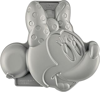 Farberware Disney Bake with Minnie Mouse Nonstick Bakeware Cake Decorating/Baking Dish, 3D Cake Pan - Gray