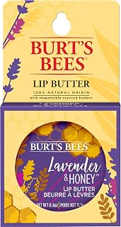 Burt's Bees 100% Natural Origin Lip Butter With Moisturizing Shea And Cocoa Butters, Lavender & Honey, 1 Tin