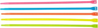 nVent GARDNER BENDER 46-308FST 8 in. Neon Cable Ties, 75 lb. strength