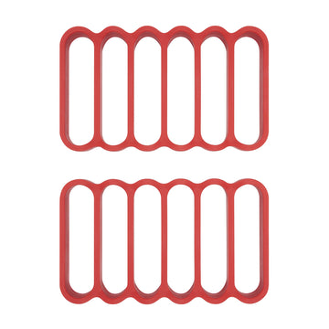 OXO Silicone Roasting Racks, Pack of 2, Red