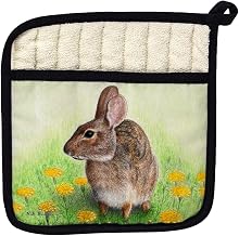 Betsy Drake PT053L Rabbit Left Pot Holder