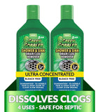 Ultra Concentrated Drain Clog Remover & Cleaner | Powerful Hair by Green Gobbler – 2 Pack, Pack of 2, Model G8092PK2-FNSKU