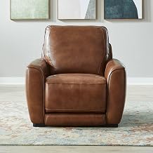 Liberty Furniture Blake Dual Power Wall Recliner Living Room Chair - Venetian Honey Leather