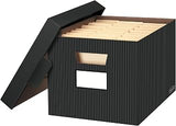 Bankers Box 4-Pack Medium-Duty File Storage Boxes, Letter/Legal, FastFold | Speed through filing with FastFold setup, sturdy stacking, reinforced handles, and dependable document protection.