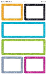 Trend Enterprises Trend Color Harmony Painted Labels Large superShapes Stickers, Classroom Incentives, 24 Count