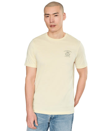 Men's Country Club Tee by TravisMathew – Medium, Cotton, Pear Sorbet, Model A46216