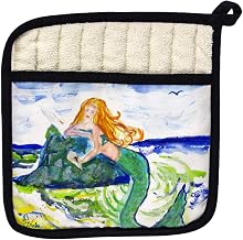 Betsy Drake PT805 Mermaid on Rock Pot Holder