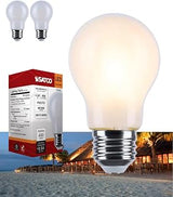 Satco S12164 4.5W LED A15 Appliance Bulbs, Warm Dimming 3000K-2000K, 450 Lumens, 90 CRI, 40W Replacement, Frost Finish, E26 Medium Base, Enclosed Fixture Rated, Dimmable, 120 Volt (2 Pack)