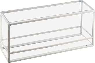 Monterey Collection – Presentation Display – 5W x 15D x 7H – White Powder Coated Metal, Acrylic