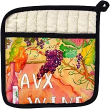 Betsy Drake PT600 Wine & Grapes Pot Holder