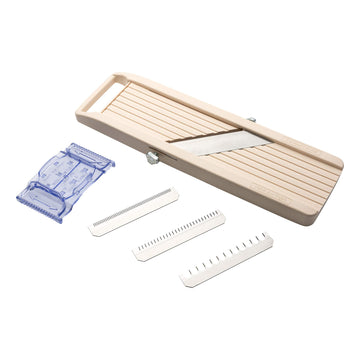 Japanese Mandolin Vegetable Slicer by Benriner – One Size, 12.5 cubic_inches, Ceramic, Off-White, Model BN-1