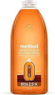 Method Squirt + Mop Hardwood Floor Cleaner Refill, Almond, 68 Ounce (Pack of 6)