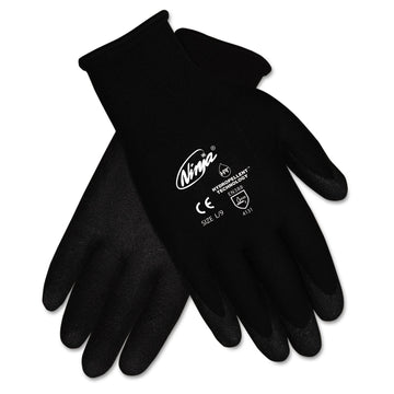 Ninja HPT PVC Coated Nylon Gloves by Memphis – Medium, Polyvinyl Chloride, Black, Model N9699MBX