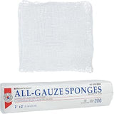 Henry Schein All-Gauze Sponges, 2" x 2", 12-Ply, Non-Sterile, 200 Ct