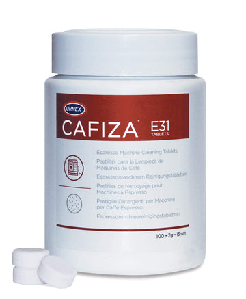 Cafiza Coffee Machine Cleaning Tablets 100 x 1.2 g by Urnex – 1 Count (Pack of 100), Acrylic, Model CX503
