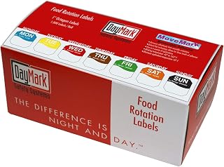 DayMark Safety Systems Day of The Week 1" Removable Labels, Monday-Sunday, Dispenser Box Included (7,000 Labels) (IT111183)