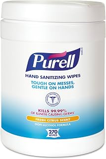 PURELL 911306CT Purell Sanitizing Wipes,270/CT, White
