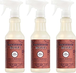 Mrs. MEYER'S CLEAN DAY Multi-Surface Cleaner, Fall Leaves, 16 fl oz, 3 Pack | Removes Dirt and Freshens Surfaces, Everyday Use, All-Purpose Cleaner, Cruelty Free, Made with Essential Oils