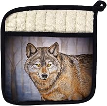 Betsy Drake PT315 Grey Wolf Pot Holder