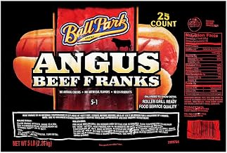 Ball Park Angus Beef 5:1 Frank, 5 Pound -- 2 per case.