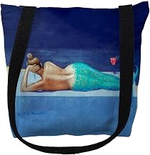 Mermaid Left Medium Tote Bag 16x16