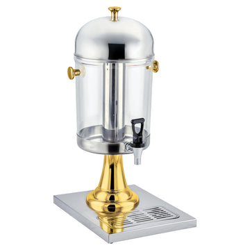 Gold 7 1/2 qt Stainless Steel Juice Dispenser by Winco – 7-1/2 Quart, 2.2 gallons, Stainless Steel