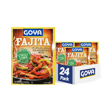 Foods Fajita Seasoning Mix by Goya – 1.25 Ounce (Pack of 24), Pack of 24, Model 3793