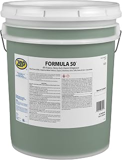 Zep Formula 50 Cleaner and Degreaser - 5 Gallon (1 Unit) 85935 - All-Purpose, Heavy-Duty, Use on Floors, Walls, Unpainted Metal Surfaces, Engines, Grills, Ovens and Fans
