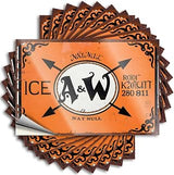 Summer Bathroom Bumper - Vintage A&w Root Beer Sign with Arrows and Logo Laptop Waterproof Vinyl Sticker(6X9CM)
