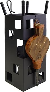 Imex The Fox 10046 – Game for Fireplace, Square (Useful INOX and Bellows, 50 x 20 x 20 cm)