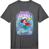 Disney Little Mermaid Ariel Seventies Retro Poster Performance T-Shirt