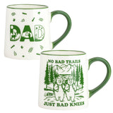 Father’s Day Coffee Mug Set for Dad by 10 Strawberry Street – Large, 22.0 fluid_ounces, Ceramic, Nature Dad, Pack of 2