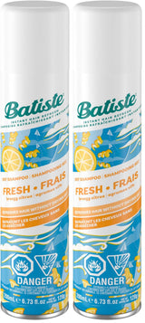 Dry Shampoo - Fresh - 6.73 Ounce (Pack of 2) by Batiste – 6.73 Fl Oz (Pack of 2), White, Pack of 2, Model 016392