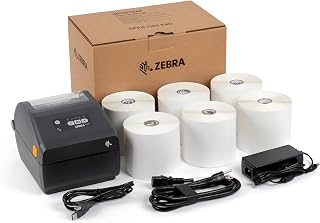 Zebra Technologies Zebra ZD421 Direct Thermal Printer All-in-One Shipping Kit: Includes 6 Label Rolls, 1-Hr Expert Setup & 3-Year Zebra OneCare Protection Plan