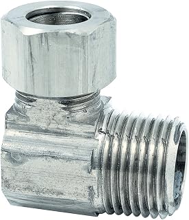 BrassCraft 69-6-8X C 3/8 O.D. by 1/2-in Male Reducing Elbow Lead-Free, Chrome,