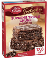 Delights Triple Chunk Supreme Brownie Mix (Pack of 10) by Betty Crocker – 1.78 Ounce (Pack of 10), Brown, Pack of 10