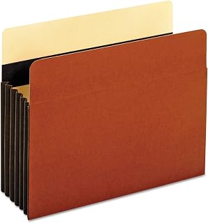Pendaflex Heavy-Duty File Pockets, Straight, 1 Pocket, Letter, Redrope