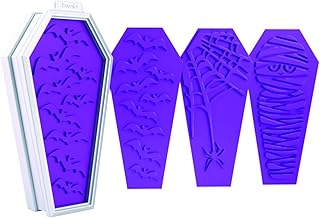 Tovolo Coffin Holiday Cookie Cutters, Templates Reverse, Dishwasher Safe - Set of 6