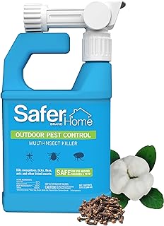 Safer SH620 Outdoor Mosquito, Tick, Flea & Ant Multi-Insect Killer Hose-End Spray – Made with Natural Oils