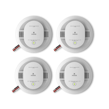 Hardwired Smoke & Carbon Monoxide Detector by Kidde – 4 pack, Plastic, White, Pack of 4, Model 21032255
